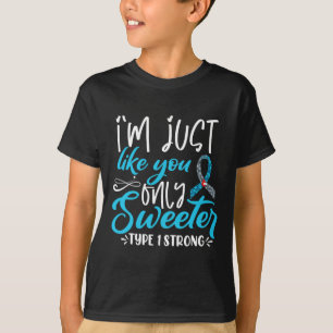 Camiseta T1d Niños Diabetes Conciencia