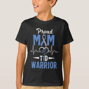 Camiseta T1D Orgullosa Mamá Diabetes Conciencia Tipo 1 Insu