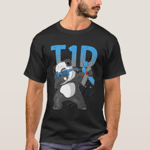 Camiseta T1D Panda diabético Oso Dab Tipo 1 Diabetes