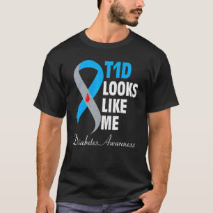 Camiseta T1d Parece Que Yo Apoyo A Guerrero De La Diabetes