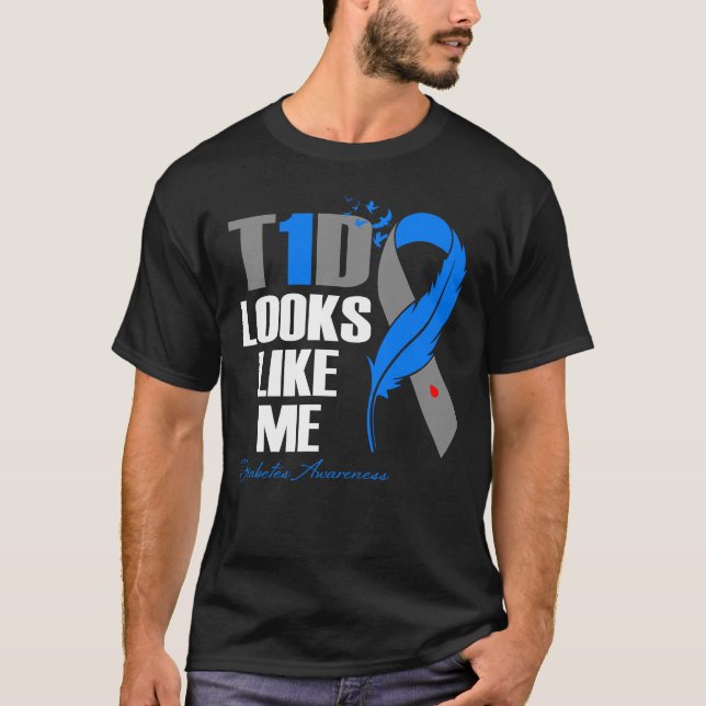 Camiseta T1D Parece Que Yo Apoyo La Diabetes (Anverso)