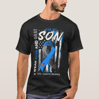 Camiseta T1D Son Tipo 1 Una Conciencia sobre la diabetes Fl