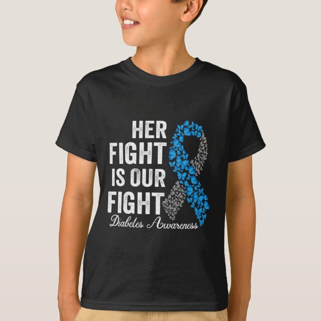 Camiseta T1d Su Lucha Es Nuestra Lucha Contra La Diabetes T (Anverso)