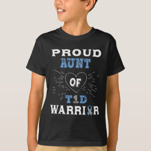 Camiseta T1D Tía Orgullosa Diabetes Conciencia Tipo 1 Insul