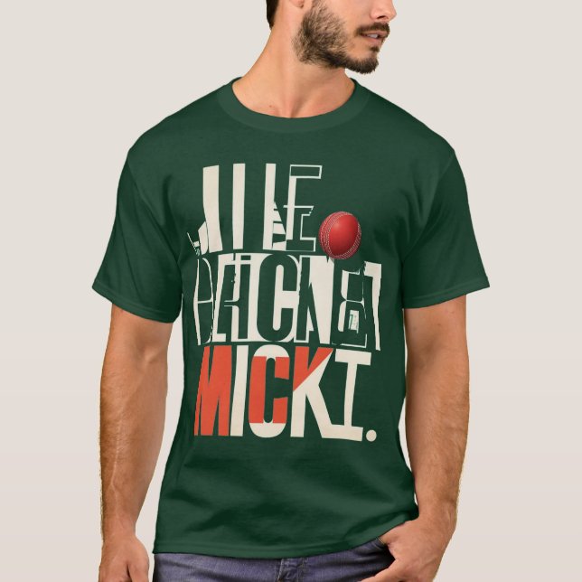 Camiseta T20 Cricket Never Sleeps (Anverso)