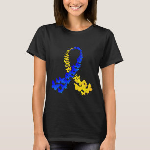 Camiseta T21 Día Mundial del Síndrome de Down de Mariposa M