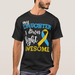 Camiseta T21 Síndrome de Down Hija Trisomía Conciencia s, D