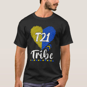Camiseta T21 Tribe 21 World Down Syndrome Awareness Day Hea