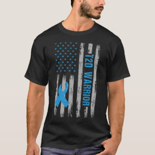 Camiseta T2d Conciencia de guerreros Bandera Americana Diab
