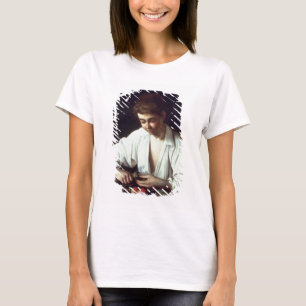 Camiseta T31971 un muchacho joven que pela Apple