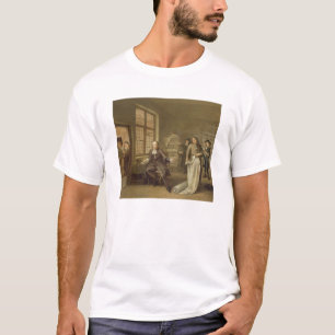 Camiseta T32334 el comprador en el comerciante de la ropa,