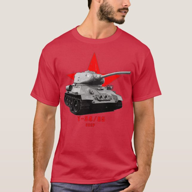 Camiseta T3485 Tanque militar WW2 (Anverso)