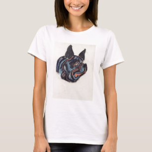 Camiseta T35228 Perro (pastel sobre papel)