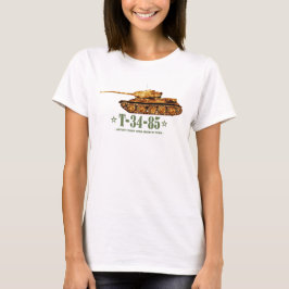 Camiseta T-34-85 Segunda Guerra Mundial Dos tanques soviéti