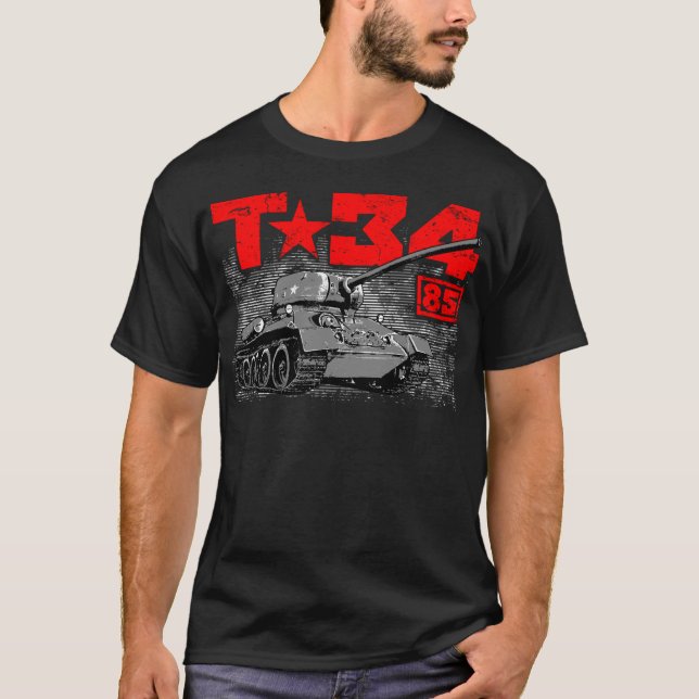 Camiseta T-34-85 Tanque medio soviético (Anverso)