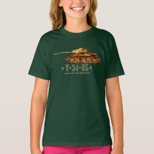 Camiseta T-34-85 Tanque Medio Soviético de la Segunda Guerr