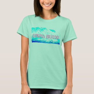 Camiseta T azul rosado