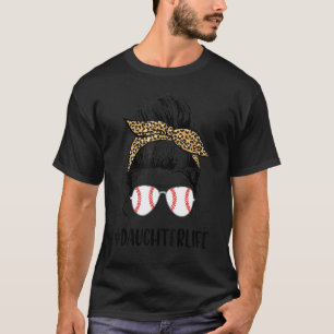 Camiseta T Ball Daughter Life Bun Leopard Teeball Sof
