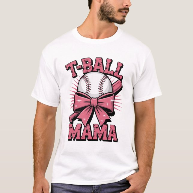 Camiseta T-Ball Mama Día de la Madre (Anverso)