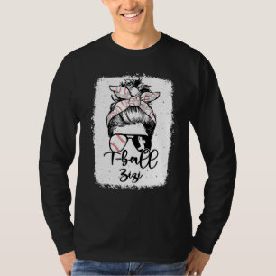Camiseta T Ball Zizi Leopardo Vintage Moño Desordenado Blan