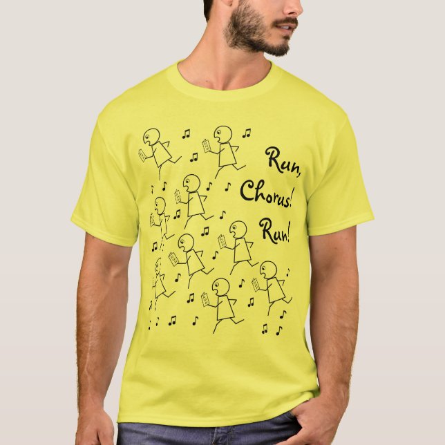 Camiseta T básico - ¡Corra, estribillo! ¡Corra! (Anverso)
