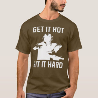 Camiseta T blanca y sonriente