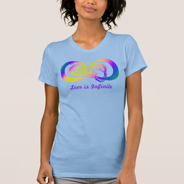 Camiseta T+Camisa Con Diseño De Infinidad Geométrica Multic (Anverso)