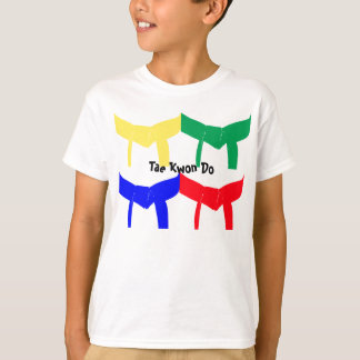 Camiseta T-Camisa-Niños de las correas coloreadas de los