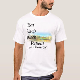 Camiseta T-CAMISETAS-Coma, duerma, vare, repita, vida es