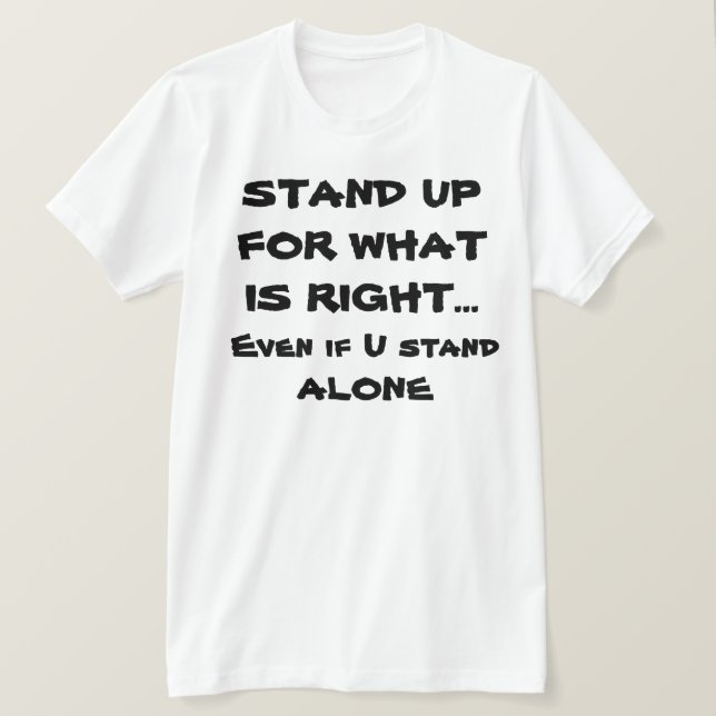Camiseta T-camisetas-Soporte de motivación para arriba para (Anverso del diseño)