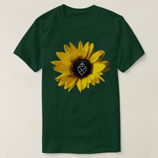Camiseta T de girasol (Diseño del anverso)