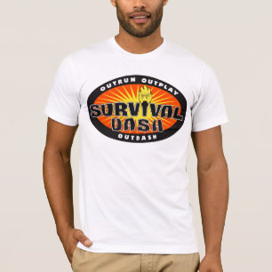 Camiseta T de la raza de la rociada de la supervivencia