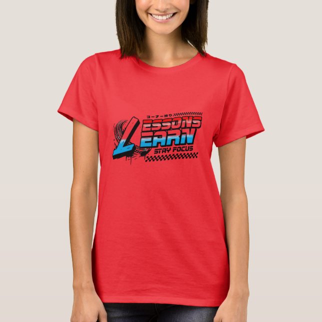 CAMISETA T DE LECCIONES APRENDIDAS CON ENFOQUE DE  (Anverso)