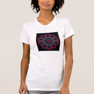 Camiseta T del fractal (caída Blossom-2 ZXK) de Women's