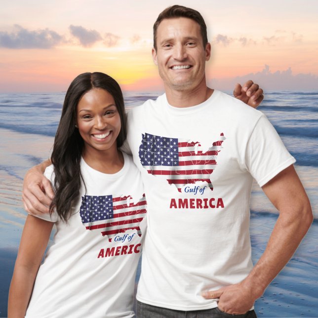 Camiseta T del Golfo de América para hombres o muj (Gulf of America Shirts. Gulf of America Gift Ideas. Gulf of America T Shirt. Patriotic Gift for Mom.)