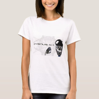 Camiseta T del logotipo del robot del Cygnus X-1 y pedazo