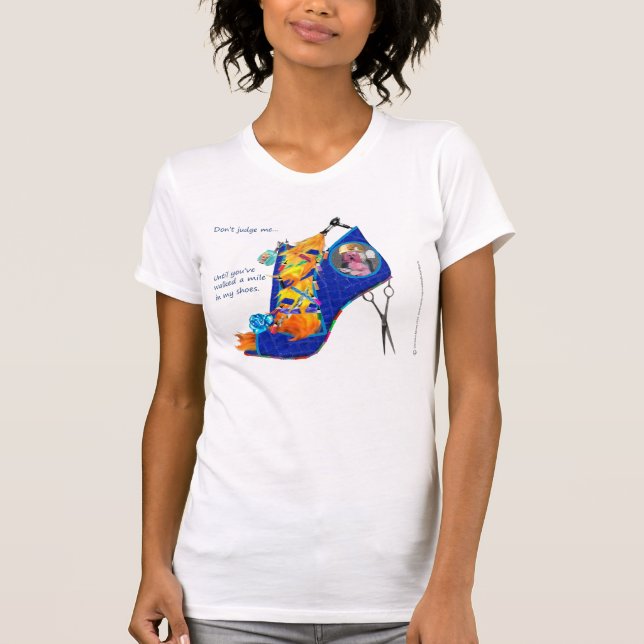 Camiseta T destruido estilista (Anverso)
