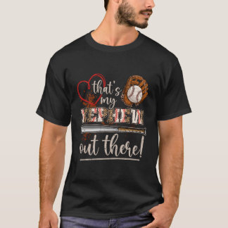 Camiseta T Es Mi Sobrino Ahí Fuera La Tía De Béisbol, Tía M
