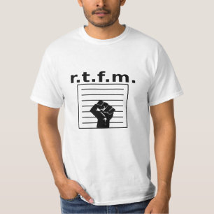 Camiseta t.f.m. Camisas blancas con mano y puño