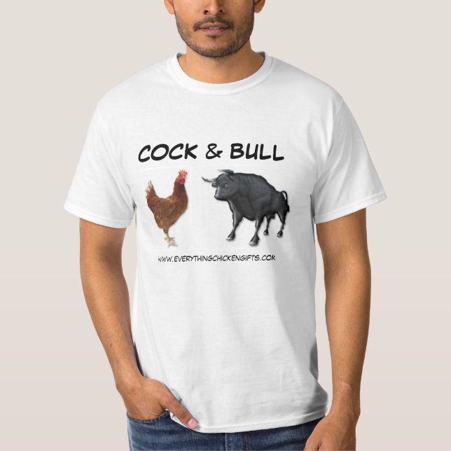 Camiseta ¡T hilarantes del "GALLO y de BULL" por todo (Anverso)