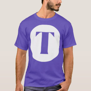 Camiseta T Letra monograma inicial