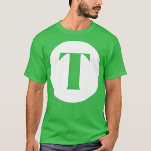 Camiseta T Letter Initial Monogram