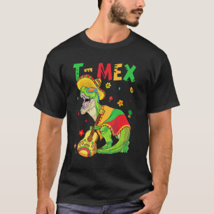Camiseta T Mex Sombrero Cinco De Mayo Mexican T Rex Dinosau