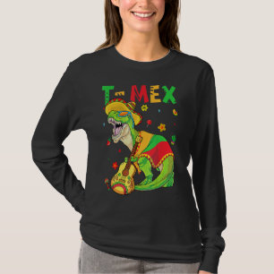 Camiseta T Mex Sombrero Cinco De Mayo T Rex Dinosau