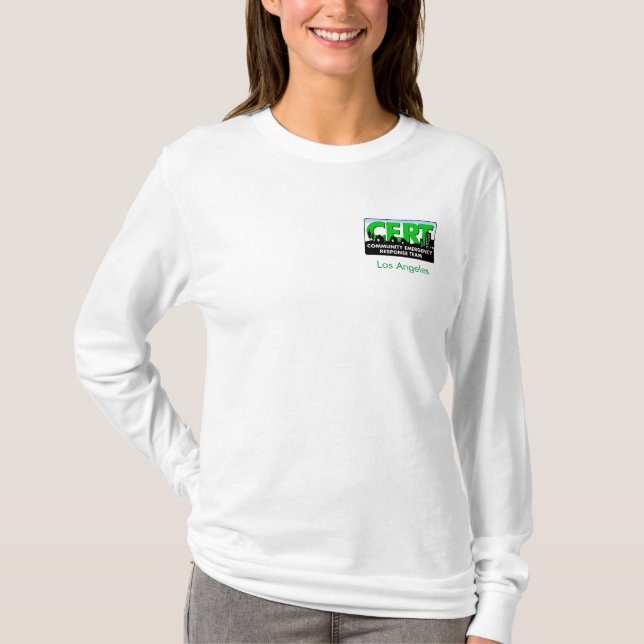 Camiseta T-no-caber-personalizar largo de la manga de la (Anverso)
