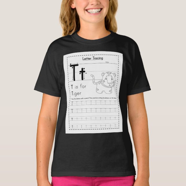 Camiseta T para tigre (Anverso)