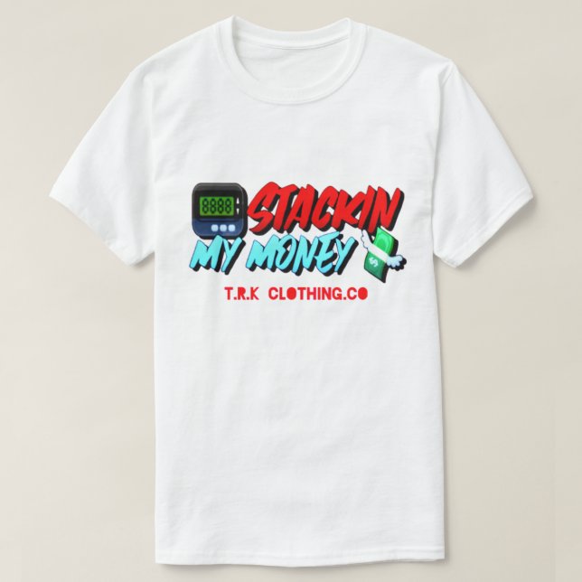 CAMISETA T.R.K APILANDO DINERO (Diseño del anverso)