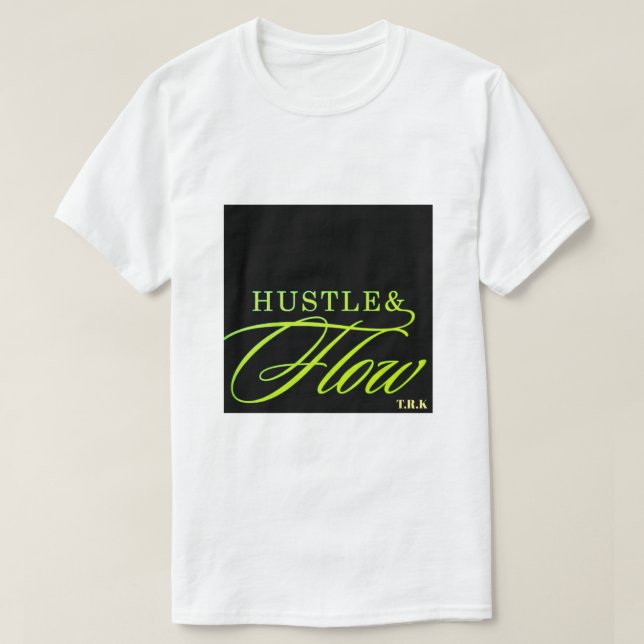 CAMISETA T.R.K HUSTLE & FLOW NEON FUSIONADA (Diseño del anverso)