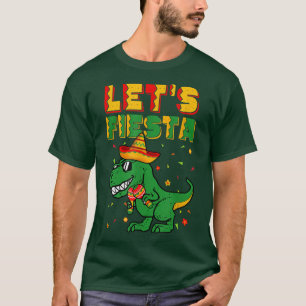 Camiseta T Re Dino Cinco De Mayo Dejó A Fiesta Meico Niño
