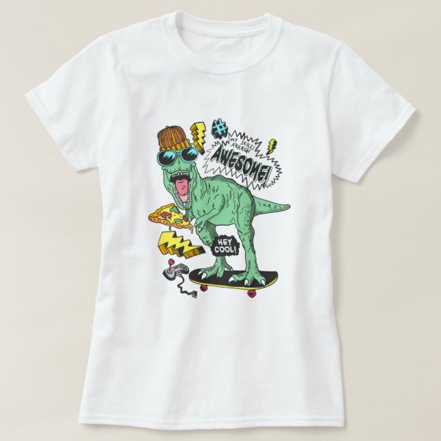 Camiseta T-Rex (Diseño del anverso)